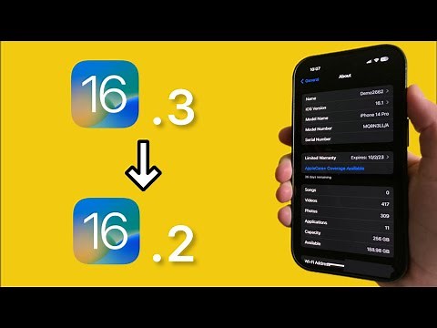 How to Downgrade iOS 16.3 to iOS 16.2!