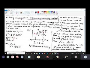 Shooting Methods Part One (Numerical Method)