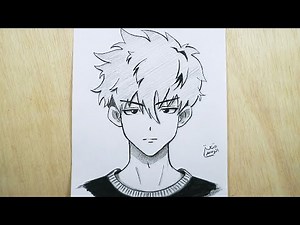 رسم سهل | تعلم رسم ولد انمي كالمحترفين اليابانيين شرح خطوة بخطوة | دروس متعة الرسم