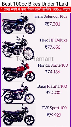 Best 100cc Bikes Under 1 Lakh inIndia 2025 | Price#Best100ccBikes#100ccBikesIndia #Under1Lakh