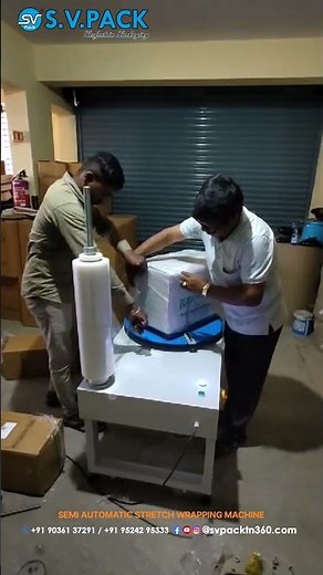 Manual Stretch Wrapping Machine | Stretch Wrapping Machine | Box Wrapping Machine