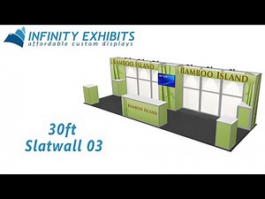 30ft Slatwall Display 03 - Infinity Exhibits