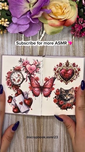 Love Themed Scrapbook ASMR 💖 Relaxing Sticker Sounds