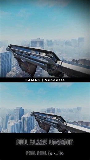 FAMAS | VendettaBlack Edition - CS2 LoadoutRate this combo 1-10? 👇(ง ·̀_·́)ง⚫🔗 Link in bio fo