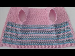 💯👌Super easy & free crochet baby vest pattern for beginners 2023 - How to crochet a baby vest