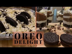 Oreo delight recipe || cookies and cream delight recipe || Easy dessert recipe