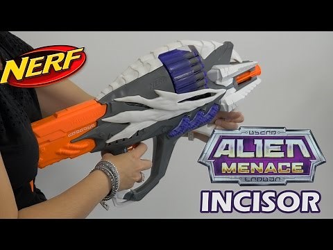 Nerf Alien Menace Incisor - Démo du pistolet jouet en français