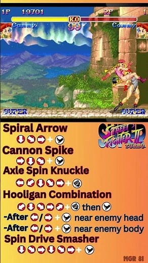 SSF2T - Cammy Move List