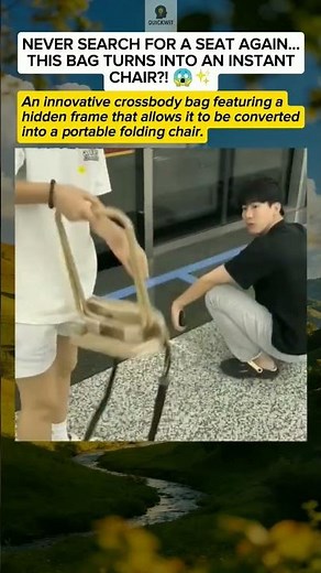 Magic Bag That Transforms Into a Folding Chair! 🎒🪑