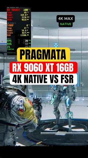 PRAGMATA Demo | 4K Native VS FSR Benchmark | RX 9060 XT 16G