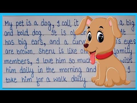 My pet essay in English || Dog as my pet essay || Paragraph writing on My pet # easy.breezy15