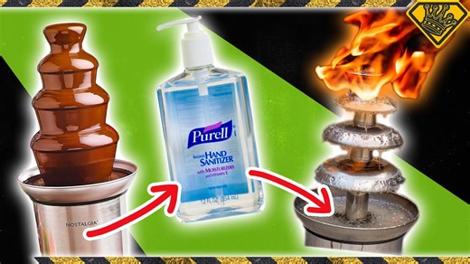 What wild foods can you pour into a fondue fountain?