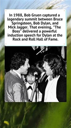 Springsteen, Dylan, and Jagger: 1988 🎸