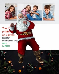 6.5K views · 305 reactions | Don't miss our incredible festive season deals on photo canvasses! Ideal for gifts and for pre-Christmas party home makeovers  Fast Nationwide delivery. Order online in minutes: www.canvasandmore.co.za Thousands of 5 star online reviews 朗 | Canvas & More | Facebook