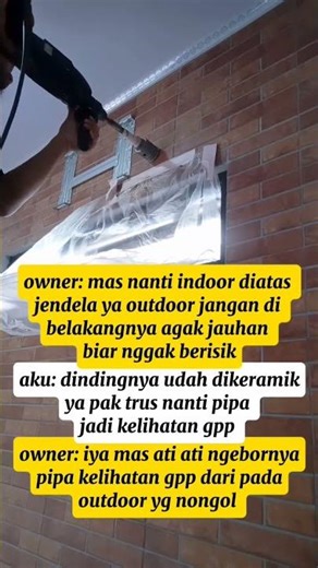 Install Midea 1.5 PK #tukangac #airconditioner