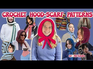 10 CROCHET alternatives to the SOPHIE HOOD | Crochet scoodie/scarf-hood patterns