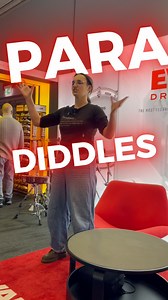 Paradiddles - all in the wrist, right? 😏 Well, it’s definitely not in the fingers when you’re using these ridiculous sticks at The UK Drum Show 😂. New to drumming? Comment “BEGINNER” and we’ll DM you our free eBook to help you get started 🥁📘 #drumlesson #beginnerdrummer #learndrums #rudiments #rudimentaldrumming #drumsticks #snaredrum | Love To Learn Drums