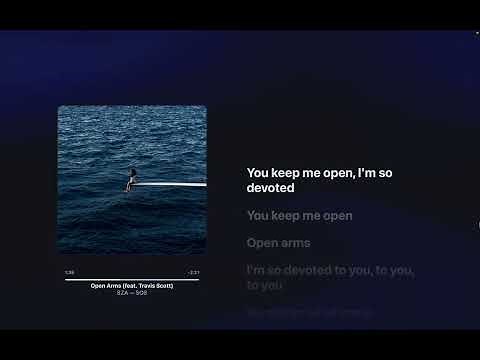 SZA & Travis scott - Open Arms (Lyrics)