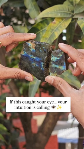 Himalayan Crystal House on Instagram: "Raw Labradorite isn’t just a crystal — it’s pure magic in your hands 🌙💫 Known as the Stone of Transformation, it glows with shifting colors that match your intuition, your mood, and your inner energy. This natural, hand-selected piece carries powerful vibrations for: ✨ Protection from negative energy ✨ Awakening intuition & higher guidance ✨ Calming the mind & balancing emotions ✨ Strengthening your spiritual connection Every flash of blue, gold, or green
