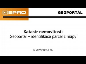Geoportál, identifikace parcely z mapy