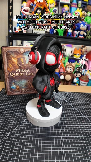 URBAN VIBES Miles Morales - 3D Printed Figurine PRINTER: Flashforge AD5X STL: "URBAN VIBES Miles Morales - 3D Printed Figurine" by Flexicraft on Cults3D | Mike's Quest Log