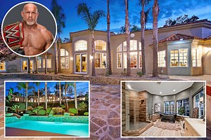 Inside WWE legend Bill Goldberg's £2.5m mansion including his own vineyard
