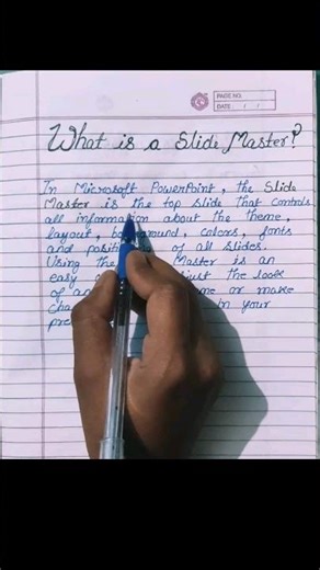 What is Slide Master in Powerpoint ?| define the term "Slide Master" #shorts #viral #trending 🔥👍💯