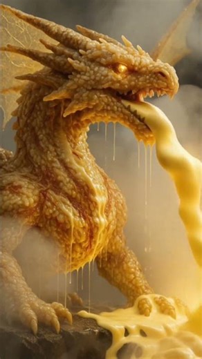 “Risotto Dragon – The Saffron Beast That Breathes Boiling Butter”