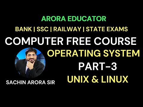 Computer Operating System Part-3 | Computer by Sachin Sir | Arora Educator