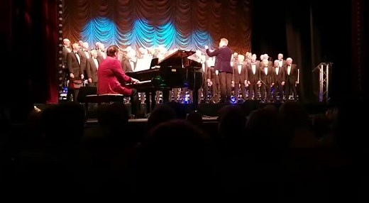 ‘Y Darlun’ from last night’s concert at the Lyric Theatre, Carmarthen. Accompanied by Ryan Wood, conducted by Stewart Roberts. Arrangement by former Musical Director, Jeffrey Howard. | Treorchy Male Choir