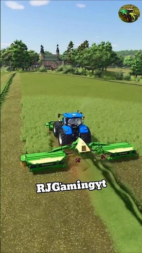 Mowing Clover with New Krone Equipment | #fs22 #shorts