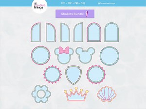 Shaker Cake Topper SVG Template: 16 Shapes (digital Download - Instructions Included) - Etsy