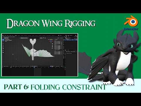 Dragon Wing Rigging | Part 6 - Folding Action Constraint | Blender 3D Tutorial