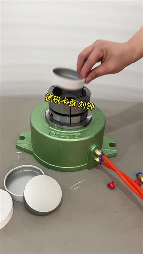 Fixed air collet chuck for drilling and tapping machine. Stationary air chuck for cnc lathe.
