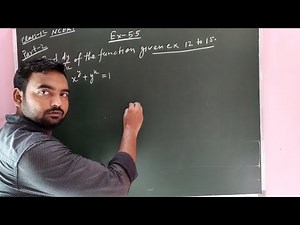 class 12th maths chapter 5(continuity and differentiability) ex 5.5 qn(12-18) part-2