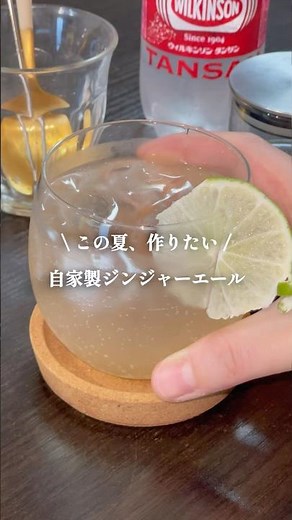 材料3つ・自家製ジンジャーエールの素🫚【クラフトジンジャーシロップ】 #shorts #簡単レシピ