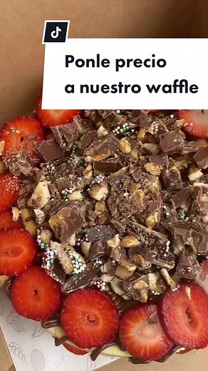 ¿Cuánto le pondrías a nuestro delicioso waffle? 🤔