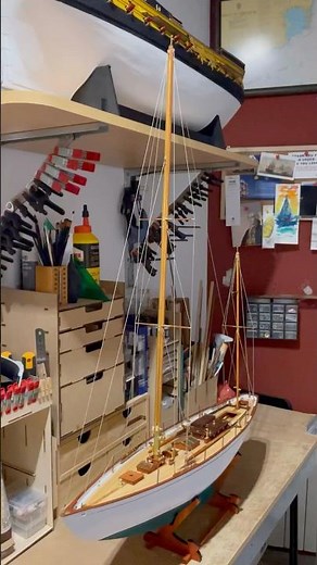 DORADE by Amati 09, Rigging completed #modelismonaval