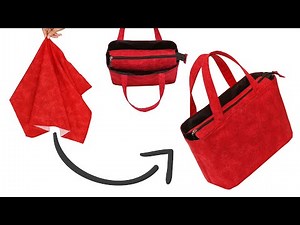 How to sew a handbag with 3 sections - DIY a bag!