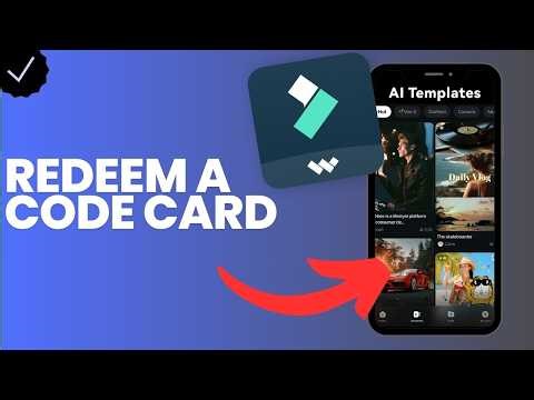 How to redeem a code card in Filmora?