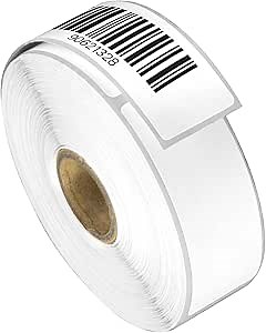 (10 Rolls, 5200 Labels) 1" x 3" Removable Direct Thermal Blank Shipping Labels for Rollo Label Printer & Zebra Desktop Printers - 1" Core, UPC Barcode FBA - Perforated, Water & Oil Resistant