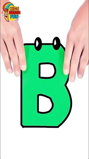 Draw and Color the Letter B✍🏻🅱️ #alphabet #abcd #drawing #howtodraw #letter #kidsshorts #trending