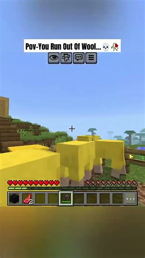 Pov-You Run Out Of Wool In Minecraft 🤯//Poly Gamer #minecraft #viral