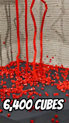 6,400 Cubes Physics Simulations