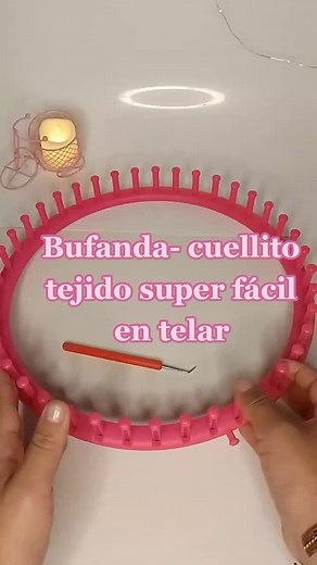 Cómo tejer una bufanda sencilla en telar circular