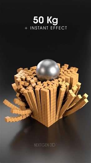 Satisfying Metal Ball vs Wood Block Cubes #shorts #blender #asmr