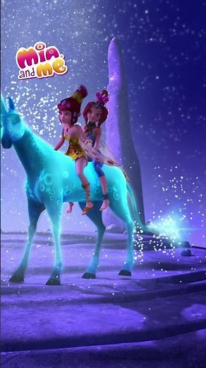 A magical ride home 🌙🦄 and a little thank you to their moonlit friend ✨ #MiaAndMe
