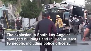 17 hurt in huge blast during LAPD detonation of explosive devices