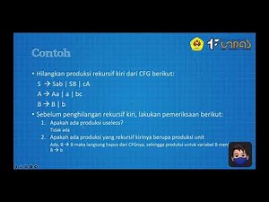 Greibach Normal Form (GNF) penghilangan Rekursif Kiri - Teori Komputasi