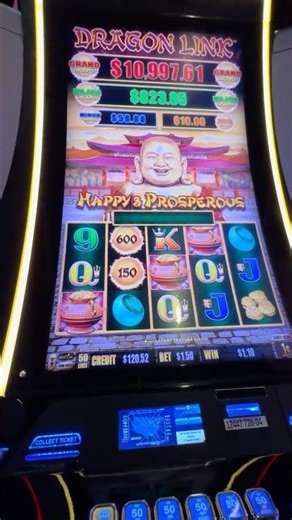 BONUS GAME on Happy & Prosperous Dragon Link #casino #dragonlink #slotmachine #bonusspins